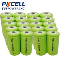 20x Pkcell C Size 5000mah Nimh Rechargeable Battery Botton Top For Flashlight 20x Pkcell C Size 5000mah Nimh Rechargeable Battery Botton Top For Flashlight