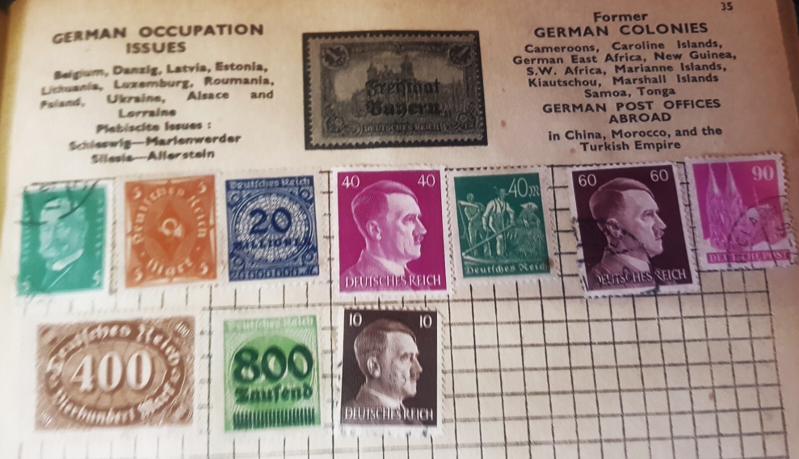 Ace Golden Eagle Stamp Collection Book with Extensive Vintage Stamp