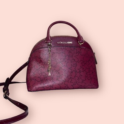 MICHAEL KORS Emmy Small Dome Star Luxury Designer Satchel Shoulder