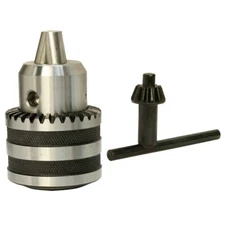 JT6 1/32" to 1/2" Keyed Steel Drill Chuck Jacobs Tapered Mount Key 