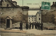Old postcard SOISSONS LA BARRACKS (158999)