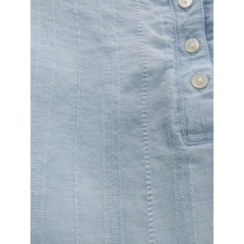 L.L.Bean 100% Linen Top Long Sleeve Shirt Sz S Coastal Vacation - Picture 7 of 9
