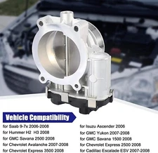 Throttle Body Assembly for Escalade Express Silverado Sierra Tahoe Envoy Yukon