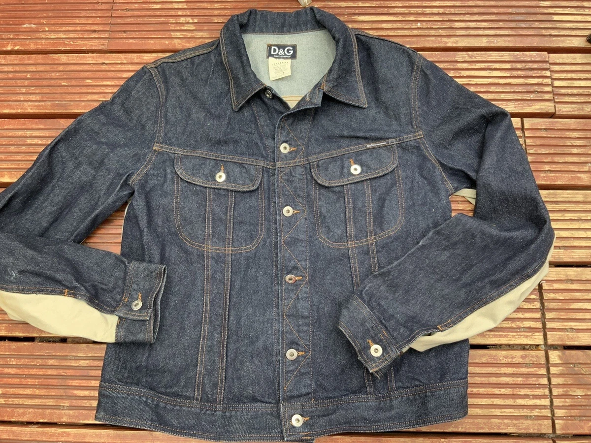 denim jacket XXXL Blue beige 2 Tone Dolce Gabbana Original Once Worn VGC