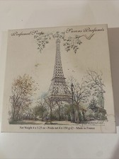 VINTAGE LARCOS BOX OF X 4 FRENCH PERFUMED SOAPS  GREEN TEA -THE VERT 150 GR