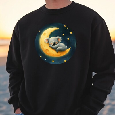 Koala On The Moon Sweatshirt Cosy And Perfect For Any Occasion S To 4XL