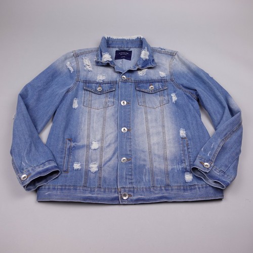Cavalini Denim Jacket Womens Large Blue 