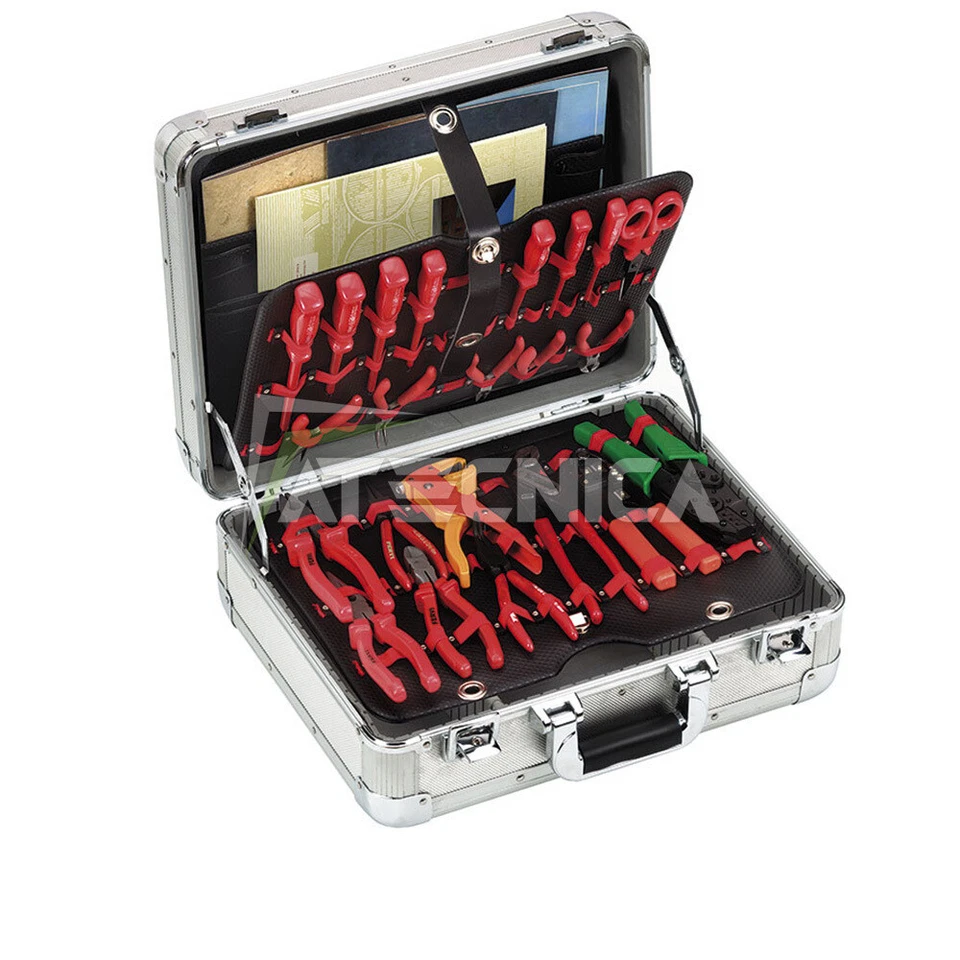 Valigia portautensili vuota in alluminio Fervi 0681 borsa porta attrezzi - Immagine 2 di 4