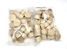 Lot of 60 SummitLink Pool Fence Hole Cover Deck Patio Ground Caps Almond Beige