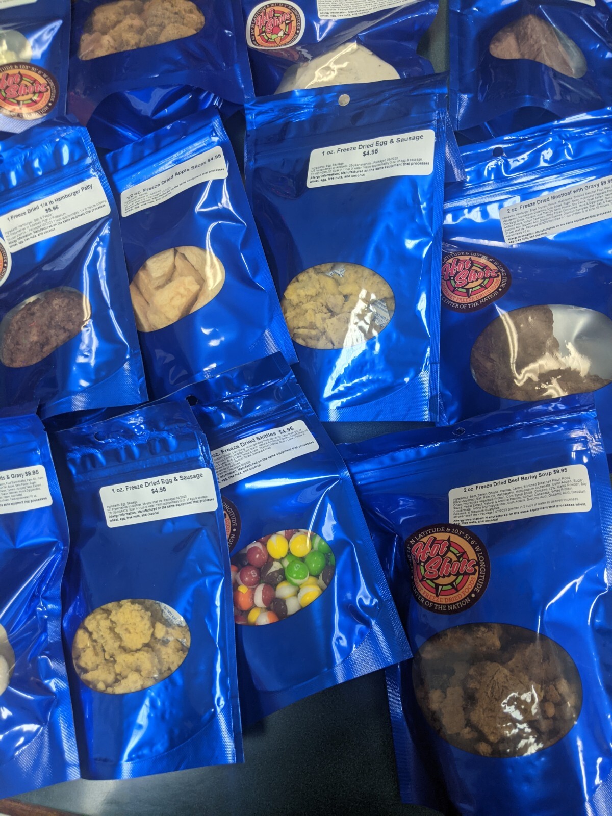 Sample Pack Of 12 Gourmet Freeze Dried Foods eBay
