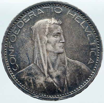 8/10迄２０％off スイス連邦　ウィリアム テル ５フラン銀貨　１９２３ Ｂ s-l400.jpg