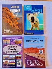 Lot of 4 ARIZONIA Travel Books Hikes Dog Backroads Guide Adventure Kingman Camp
