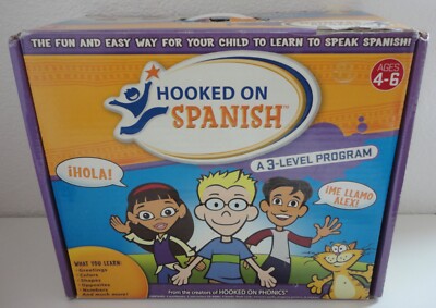 Hooked on Spanish 3 Level Program Complete Lesson Package Ages 4-6 Boxed Set