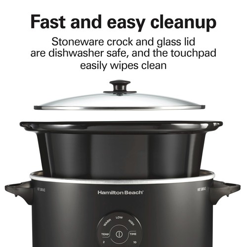 6 Quart Set & Forget Programmable Slow Cooker, 15 Cooking Options
