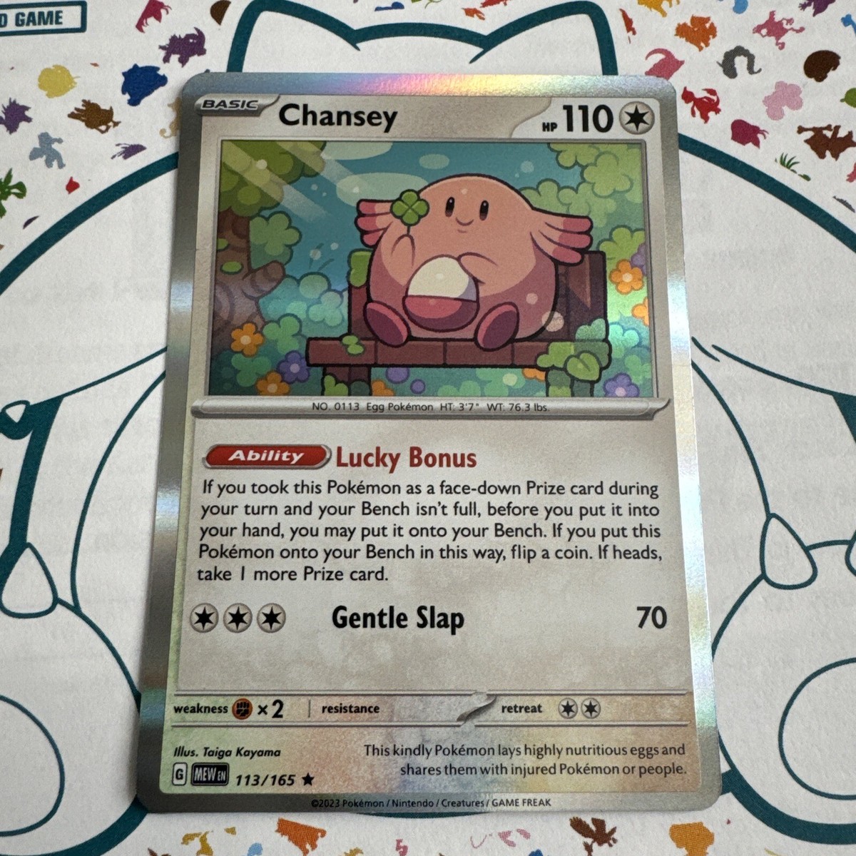 Pokemon 151 Chansey 113/165 Holo Rare TCG Card | eBay