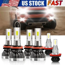 For Toyota Tacoma 2016-2023 6X LED Headlight Bulbs High/Lo Beam+Fog Light kit