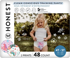 Honest Company Training Pants 4T/5T Size 4 5 Butterfly Kisses 48ct Sensitive New