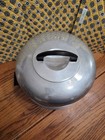 MCM Kromex Aluminum Cake Carrier Holder Locking Lid Handle 11" Diameter Vintage — photo 2