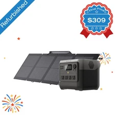 EcoFlow Solar Generator RIVER 2 Pro 768Wh+110W Solar Panel Certified Refurbished