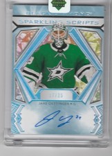 HOCKEY NHL 20/21 UD BLACK DIAMOND ROOKIE AUTO JAKE OETTINGER 17/25 DALLAS#RSC-JO