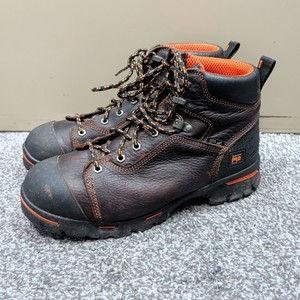 Timberland PRO 52562 Work Boots Mens 10.5W Brown Leather Steel Toe Puncture