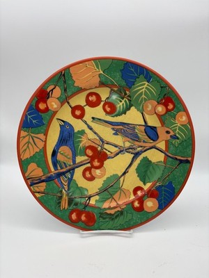 L'ARBRE AUX OISEAUX  Laure Japy Charger Plate Limoge Paris France  11 3/4'' wear