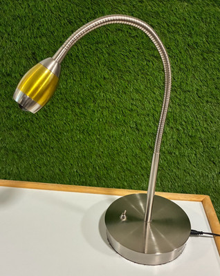 VINTAGE FLEXIBLE GOOSENECK  NATURAL LIGHT'' TABLE DESK LAMP ADJUSTABLE FOCUS BEAM