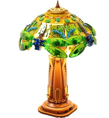 PANTASY Vintage-Style Lamp Building Block Set #85042, 14.2'' X 9.2'', 1067 PCS