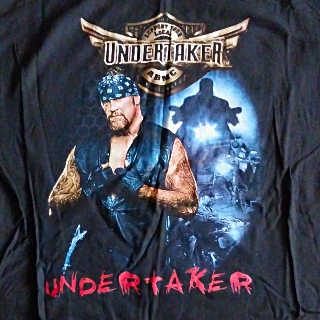 WWF/WWE 2003 The Undertaker double sided T-Shirt, XL, Wrestling