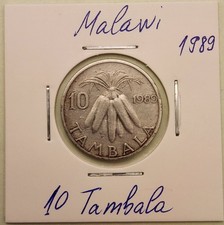 Malawi coin,  10 Tambala, 1989