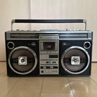 SHARP GF-508SB Stereo Radio Cassette Recorder Boombox Working Vintage Japan