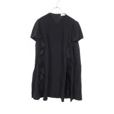 RED VALENTINO Dress #40 short sleeves acetate Black Used Women