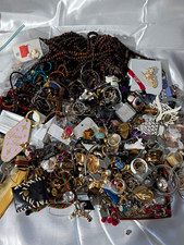 Mixed Unsorted Fashion Jewelry Lot Over 5 Pounds For Crafts And Jewelry Making