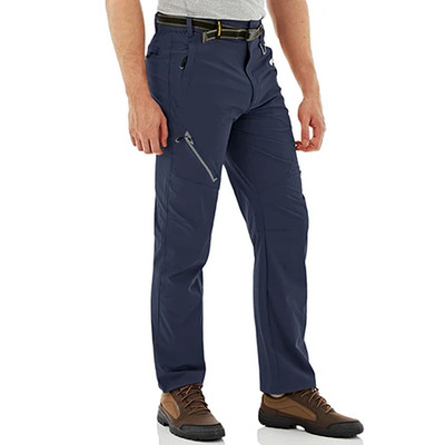 Quick Dry Outdoor Hiking Pants Men Summer Lightweight Rip-Stop Cargo Trousers