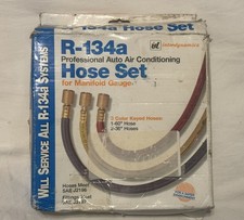 R-134a Interdynamics Professional Auto Air Conditioning Hose Set Manifold Gauge