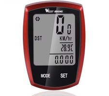 Ciclocomputer senza fili West Bik LCD bicicletta tachimetro ciclismo contachilometri