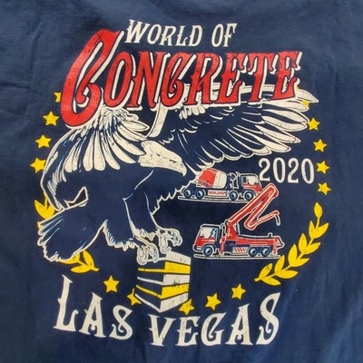 World Of Concrete Las Vegas 2020 Size XXL Black  t-shirt EUC