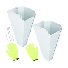 2  Large Chicken Cone Poultry Restraining Cone For Birds Galvanized Steel 18 Lbs
