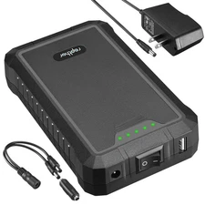 Rapthor Rechargeable 12V 6500mAh / 5V 13000mAh Power Bank DC Output Lithium i...