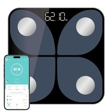 Personenwaage Digital Bluetooth Körperfettwaage APP Waage bis 180 kg DHL