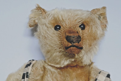 Vintage Steiff Teddybär 25 cm - FF Knopf, Stiefel Knopfaugen, Anfang 20er Jahre