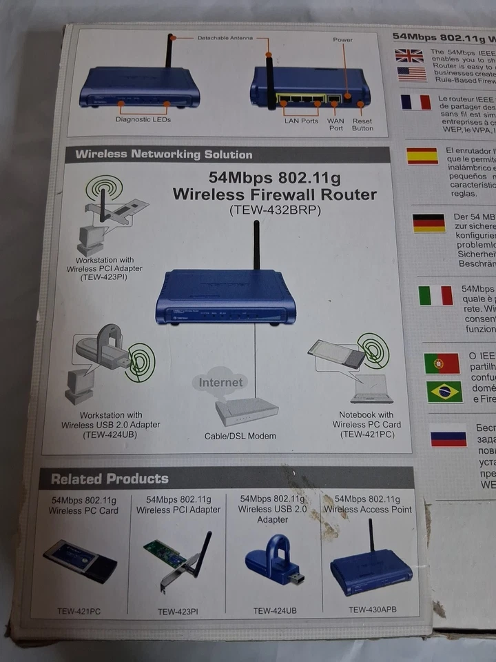 Trendnet Tew Router Tew-432BRP - Image 3 of 4