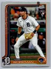 Gage Workman ROOKIE REFRACTOR 2025 Topps Chrome Update USC21 Detroit
