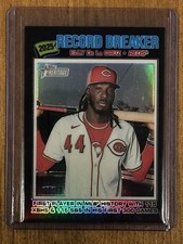 Elly De La Cruz 2026 Topps Heritage Black Record Breaker #233 /77 Reds