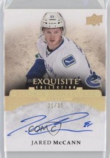 2015 Ice Exquisite Rookie Signatures Gold Spectrum 21/35 Jared McCann Auto 16au