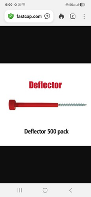 #ad #ad Fast cap Simpson Strong tie 5quot; Deflector Fastening System $150.00