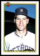 Greg Gohr 1990 Bowman #347 Detroit Tigers MLB READ FREE SHIPPING AutographDen