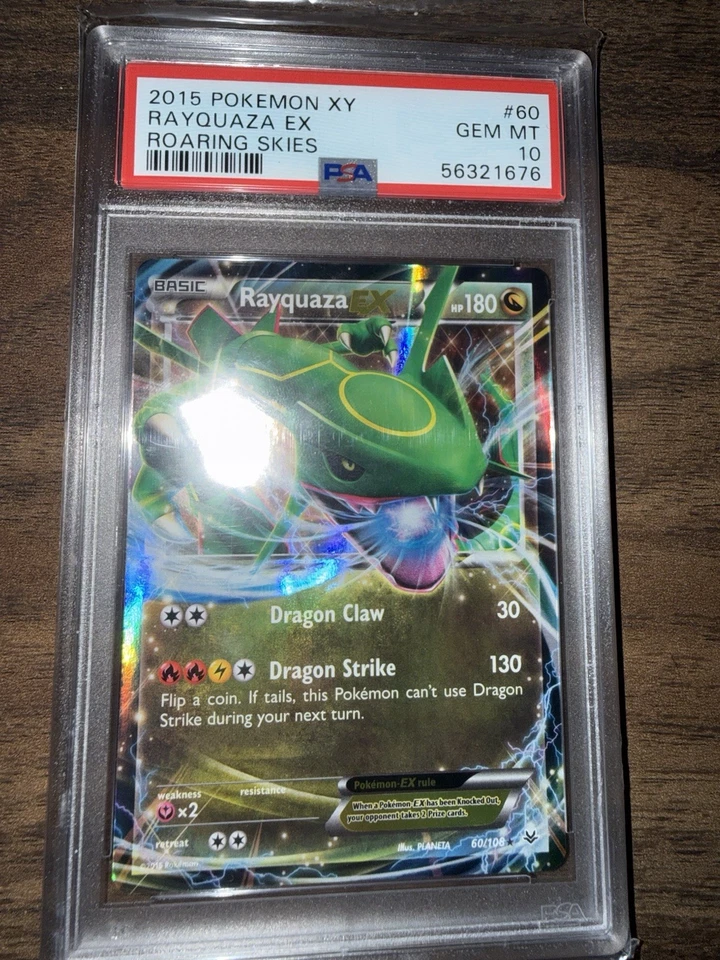 Pokémon TCG Rayquaza XY Black Star Promos Holo Card 60 Promo PSA 10 Gem Mint - Image 3 of 4