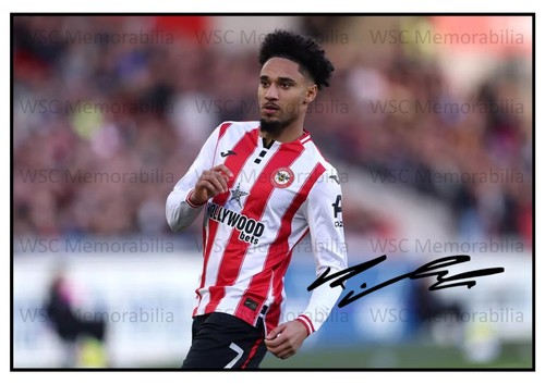 11017. Kevin Schade Signed Pictures (A4 Prints) Brentford Freiburg Germany