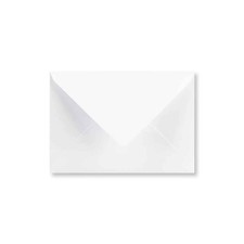 114 x 162 Pure White C6 Envelope | Gummed | 120gsm V-Flap White Envelope